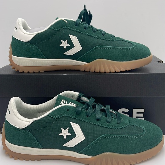 Converse Men’s RUN STAR TRAINER OX GREEN ENVY/EGRET/WHITE A13359C Sneakers - Picture 2 of 16